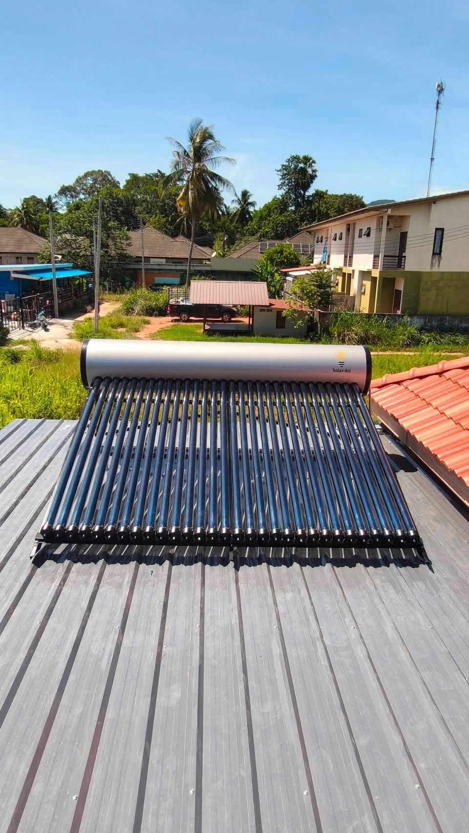 solar water heater เครื่องทำน้ำร้อนพลังงานแสงอาทิตย์ Solar hot water