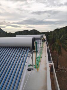 Solarall solar water heater เครื่องทำน้ำร้อนพลังงานแสงอาทิตย์