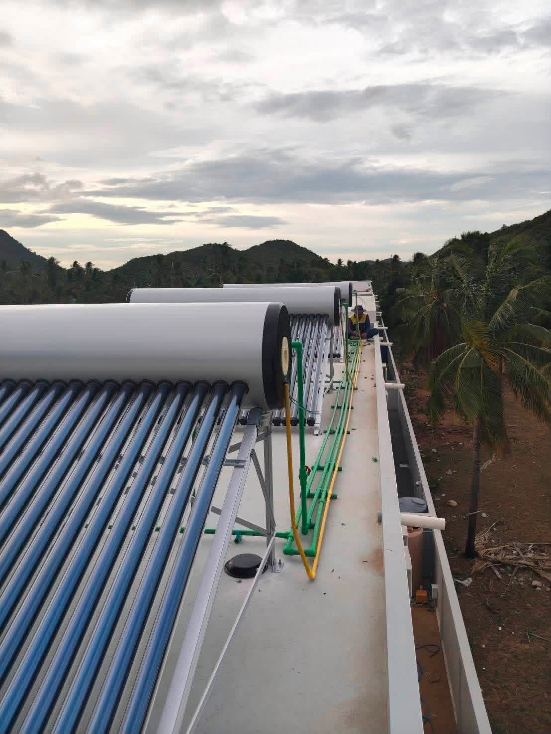 Solarall solar water heater เครื่องทำน้ำร้อนพลังงานแสงอาทิตย์