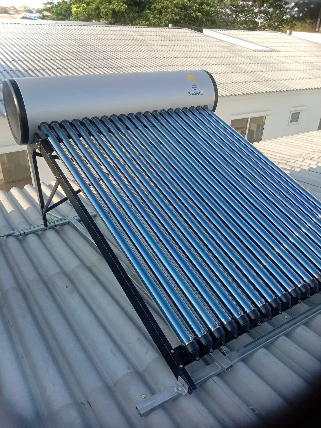 solar water heater เครื่องทำน้ำร้อนพลังงานแสงอาทิตย์